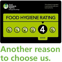 4 Star Food Hygiene rating
